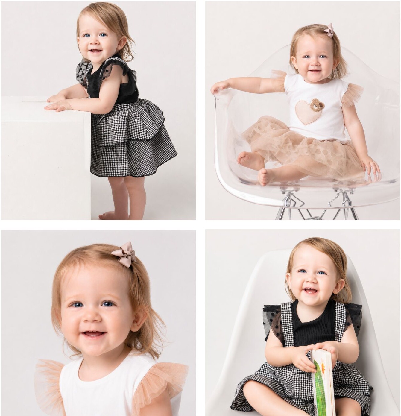 Four portfolio photographs of Bella Mousseau